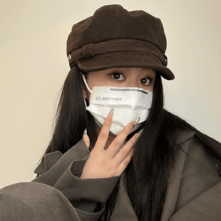 キャスケット ヌバック風マリンキャスケット