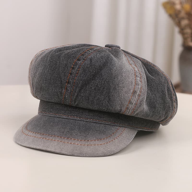 キャスケット ヴィンテージ風デニムキャスケット