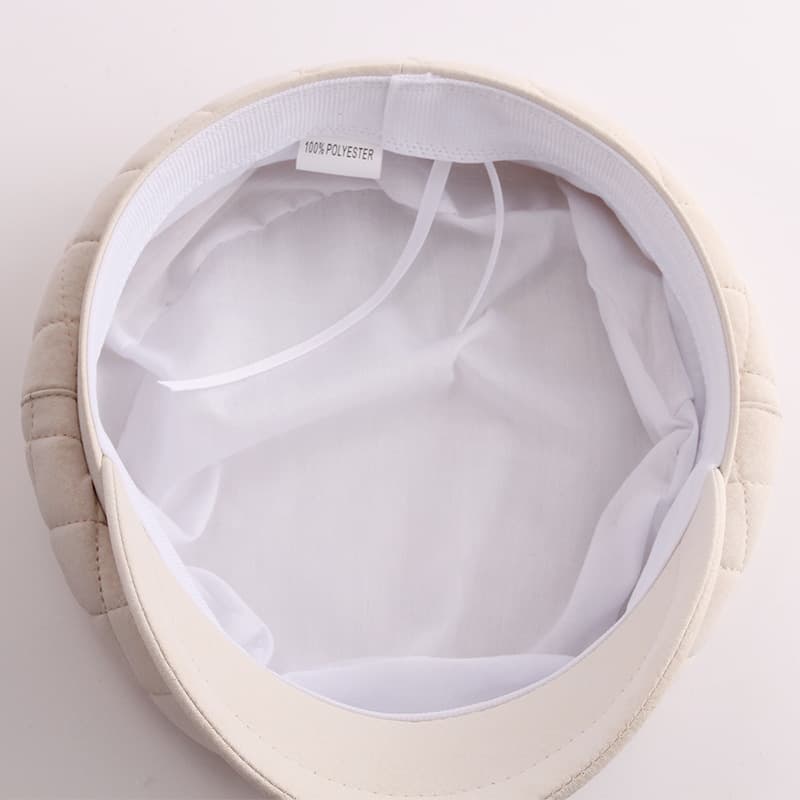 秋冬新作 レディース キルティング キャスケット 防寒帽子　ニット