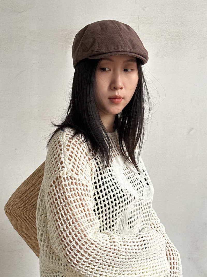 キャスケット 涼風リネンキャスケット