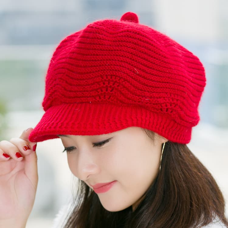 キャスケット　暖かな季節のキャスケット帽