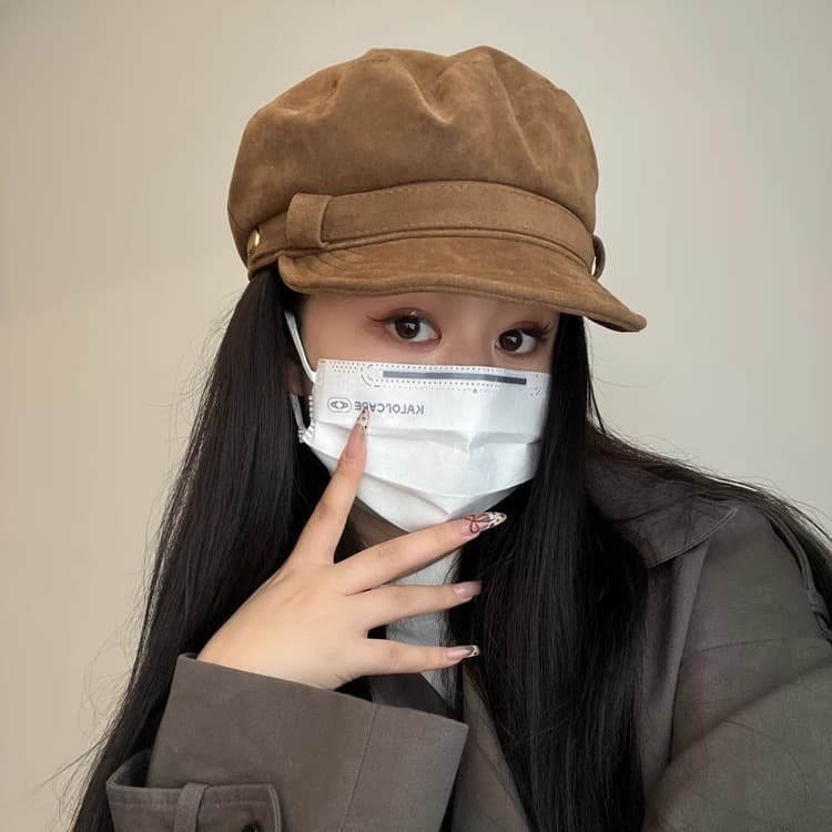 キャスケット ヌバック風マリンキャスケット