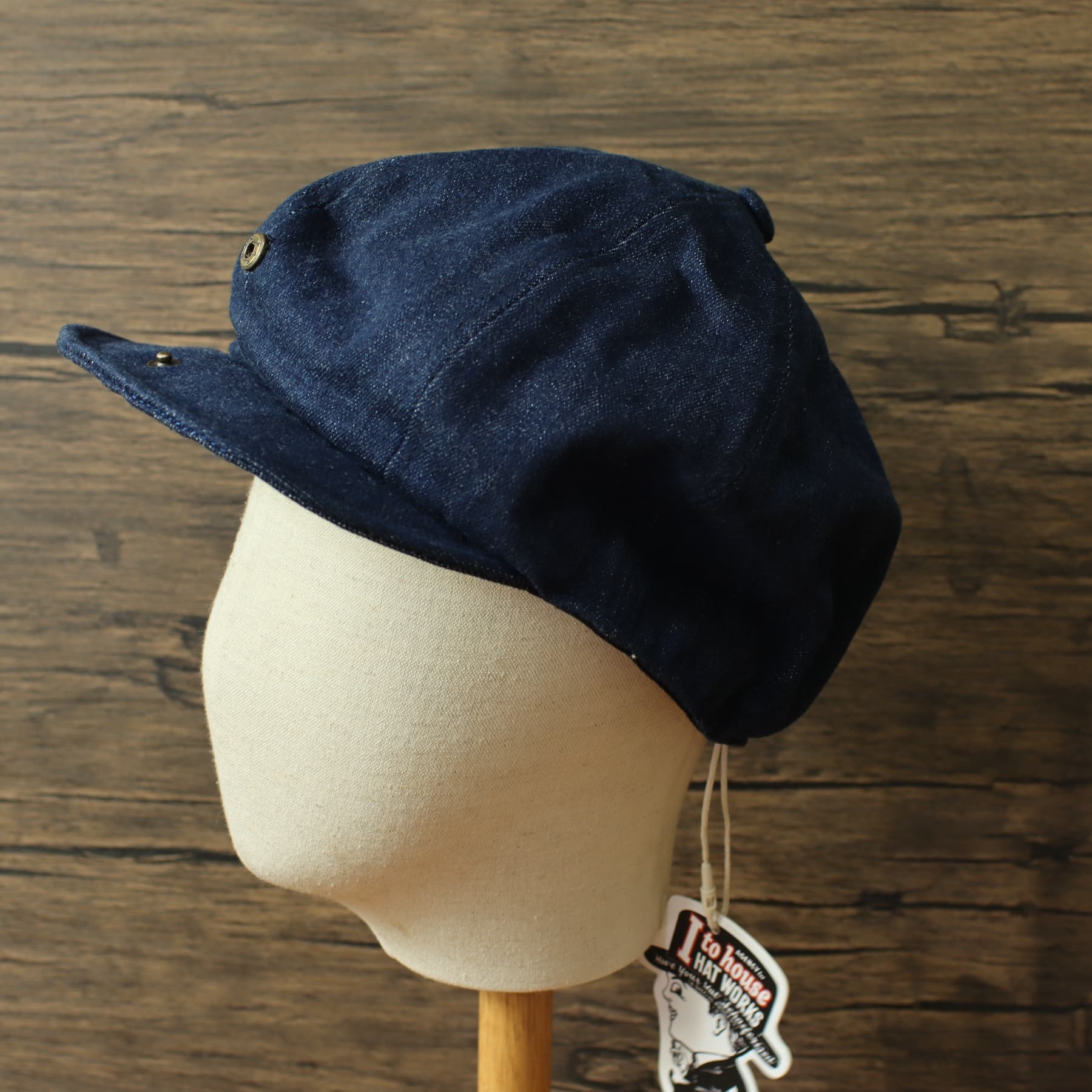 キャスケット 天然素材の八方キャスケット