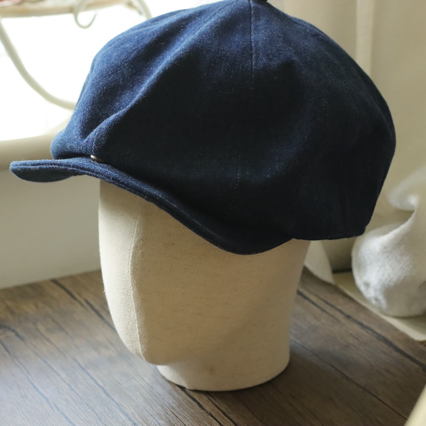 キャスケット 天然素材の八方キャスケット