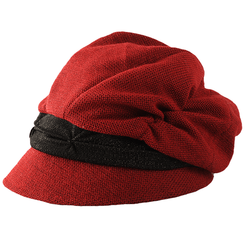 キャスケット ツートーン切替デザインウールキャスケット