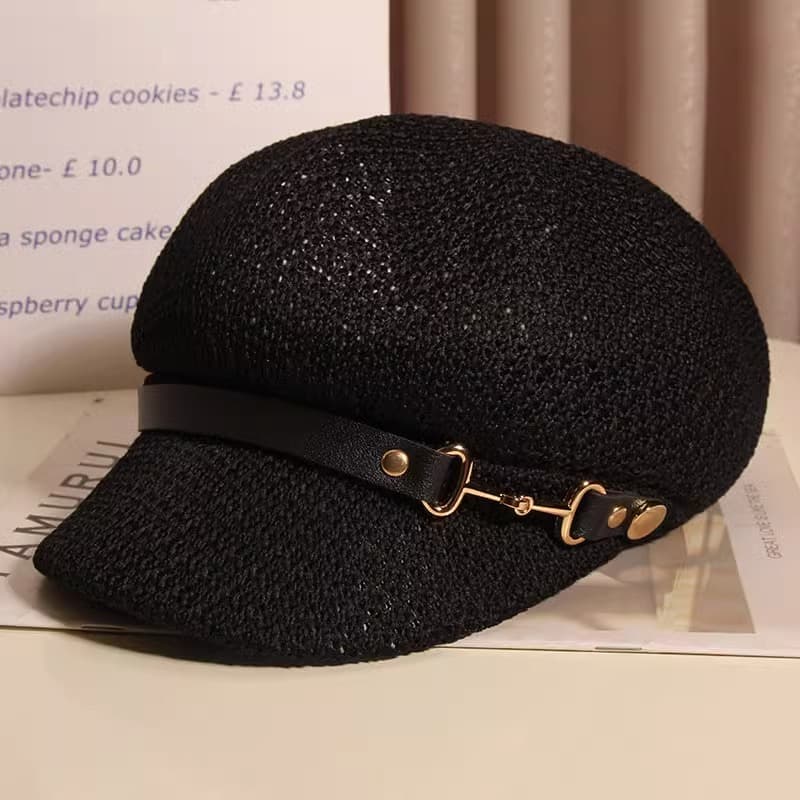 キャスケット 涼やか編み目キャスケット